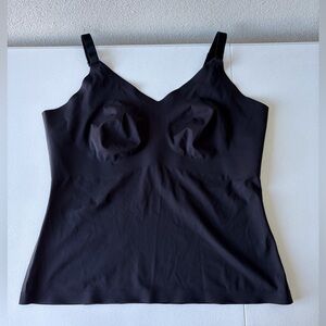 Knix Luxe Lift V Neck Tank XL Black Adjustable Straps No Pads Office Casual Soft